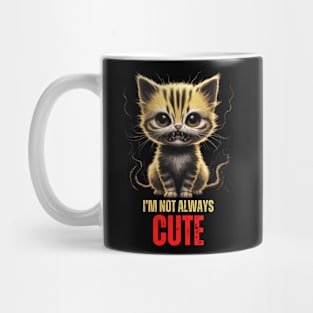 Scary Cat I’m Not Always Cute Scary Cat  Halloween Mug